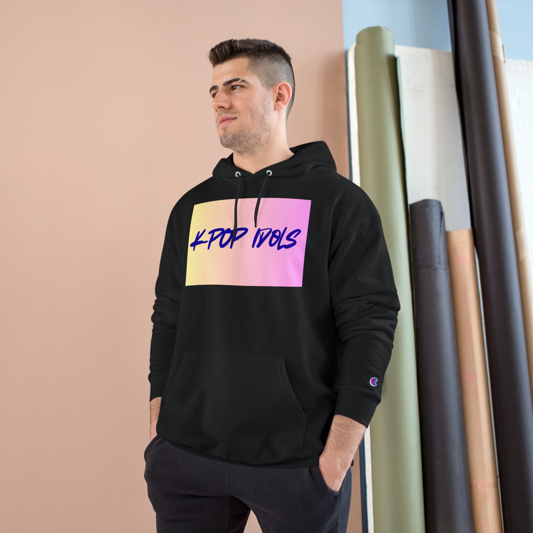 K-Pop Idol Champion Hoodie - Trendy Streetwear, Gift for Fans, Cozy Casual Wear, Perfect for Concerts, Pop Culture Fashion