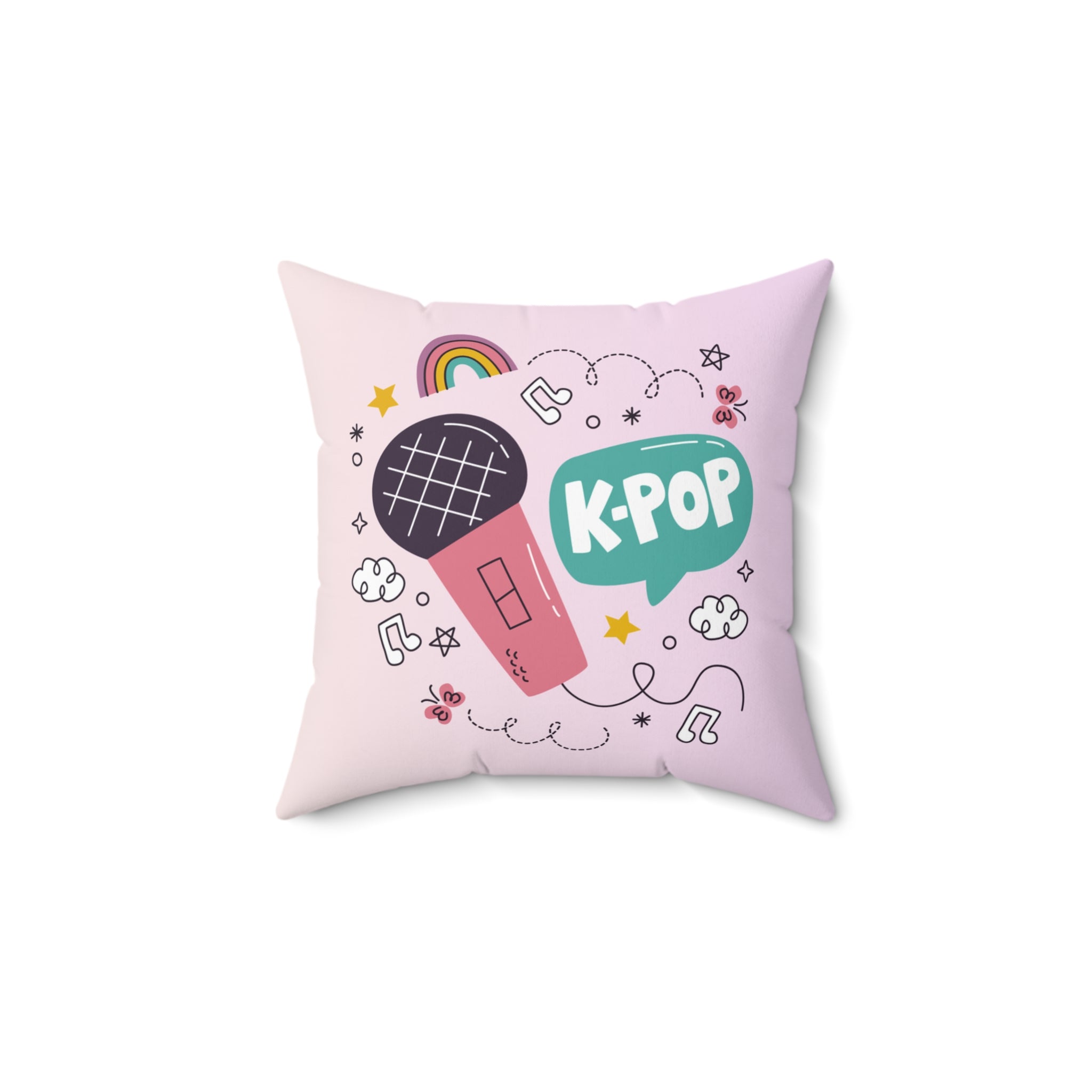K-Pop Music Pillow | Fun Decorative Throw Pillow for Teens, Room Decor, Gift for Fans, Cozy Home Accessories, Birthday, Music Lovers