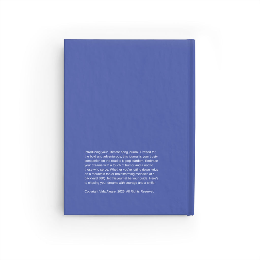 K-Pop Idols Song Writing Journal - Perfect for Music Lovers, Gift for Aspiring Songwriters, Stylish Notebook, Blue Ruled Journal, Fan [...]
