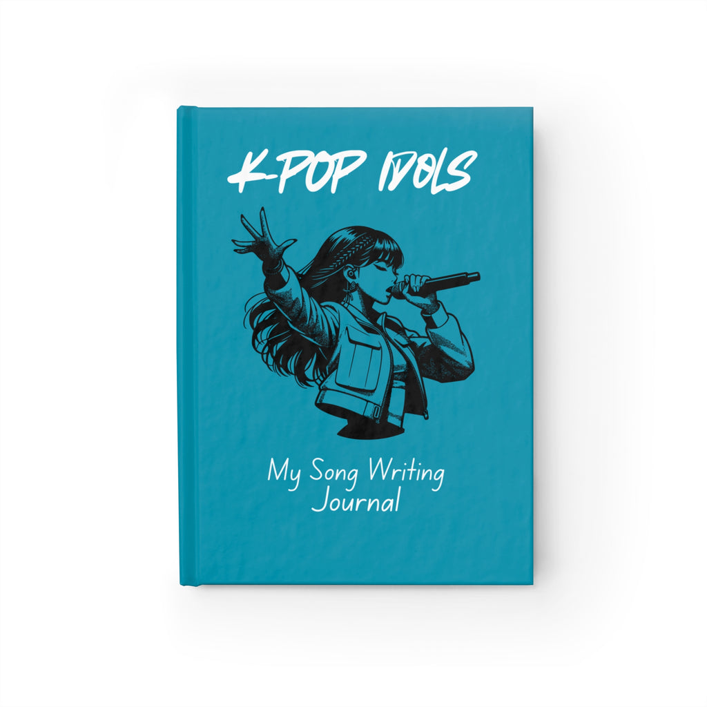 Kpop Song Writing Journal - Ruled Line, Music Lover Gift Idea