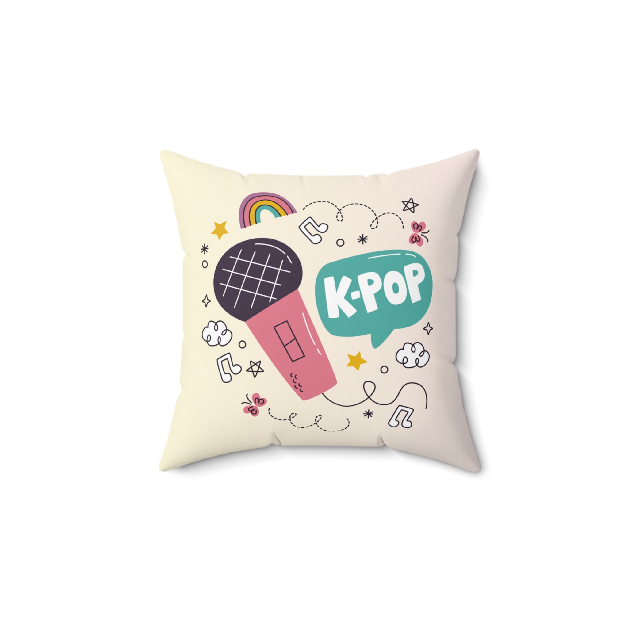 K-Pop Music Pillow | Fun Decorative Throw Pillow for Teens, Room Decor, Gift for Fans, Cozy Home Accessories, Birthday, Music Lovers