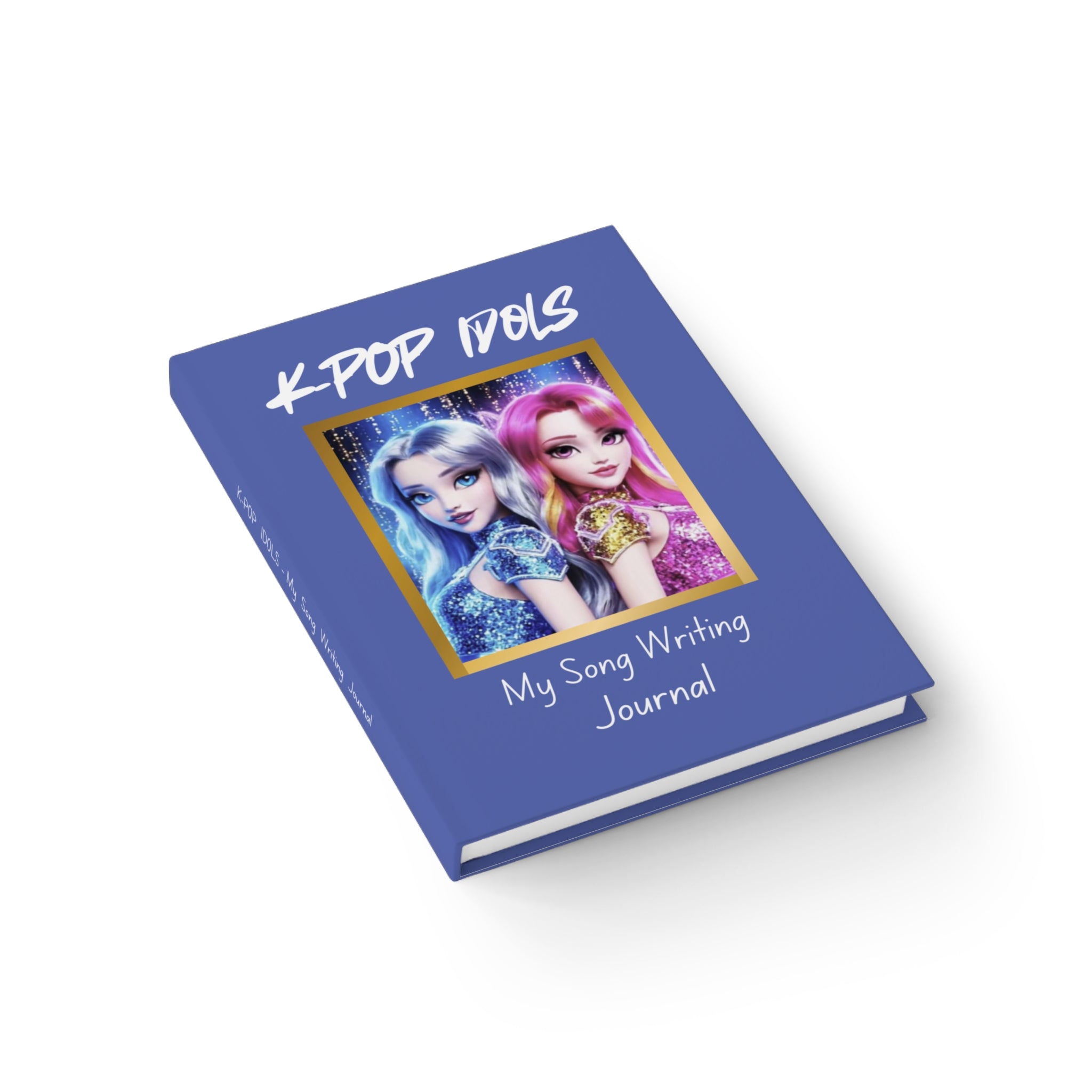 K-Pop Idols Song Writing Journal - Perfect for Music Lovers, Gift for Aspiring Songwriters, Stylish Notebook, Blue Ruled Journal, Fan [...]