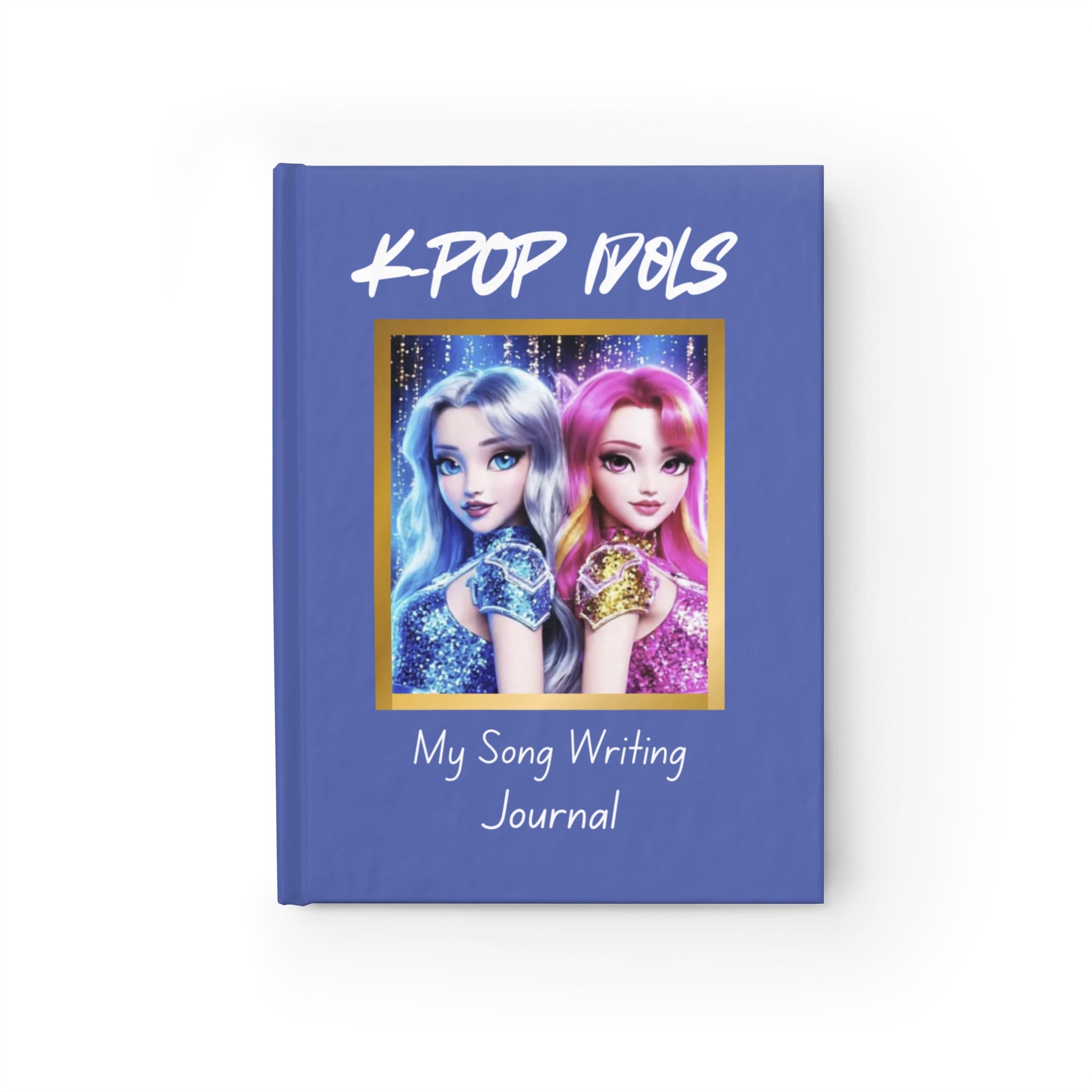 K-Pop Idols Song Writing Journal - Perfect for Music Lovers, Gift for Aspiring Songwriters, Stylish Notebook, Blue Ruled Journal, Fan [...]